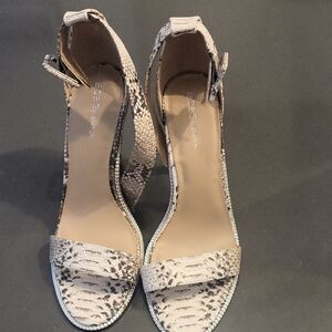 BCBGeneration Snakeskin Heels